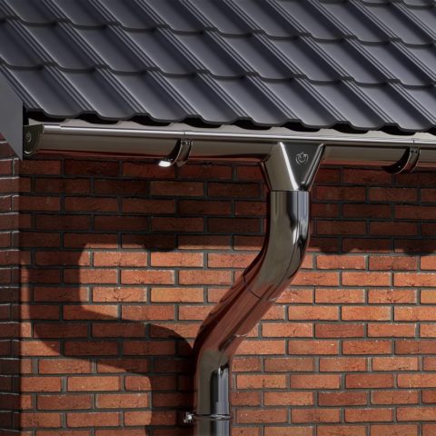 Steel gutter systems