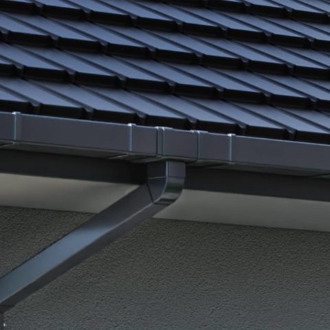 Square Gutter System Steel